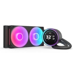 Enfriamiento Líquido NZXT Kraken Elite 240 RGB - 2 Ventiladores LCD Negro RL-KR24E-B2