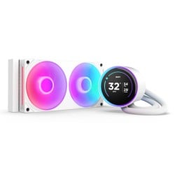 Enfriamiento Líquido NZXT Kraken Elite 240 RGB Blanco - 2 Ventiladores 2400 RPM - Modelo RL-KR24E-W2