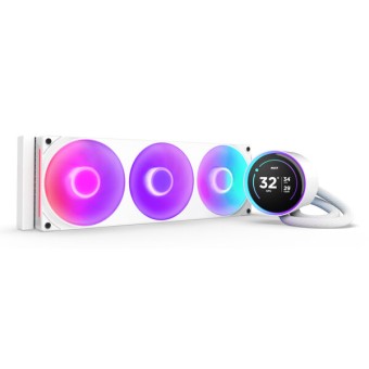 Enfriamiento Líquido NZXT Kraken Elite 360 RGB - 3 Ventiladores 2400 RPM - Blanco - RL-KR36E-W2