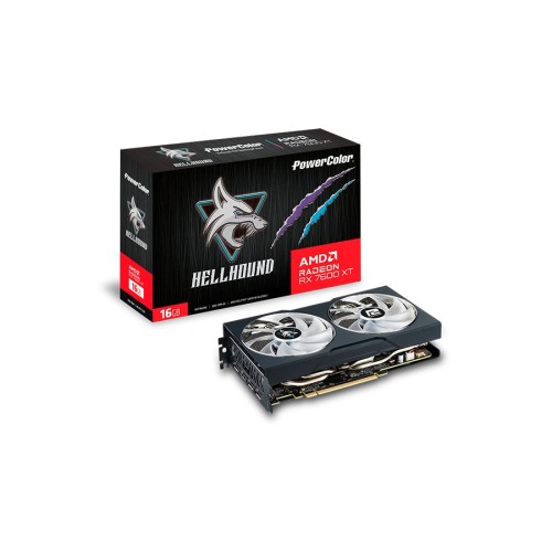 Tarjeta de Video PowerColor HELLHOUND AMD Radeon RX 7600 XT 16GB GDDR6 Tarjeta de Video PowerColor HELLHOUND AMD Radeon RX 7600 XT 16GB GDDR6