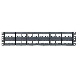Panel de Parcheo Panduit 48 Puertos RJ-45 Montaje en Rack 2U Modelo CPP48WBLY