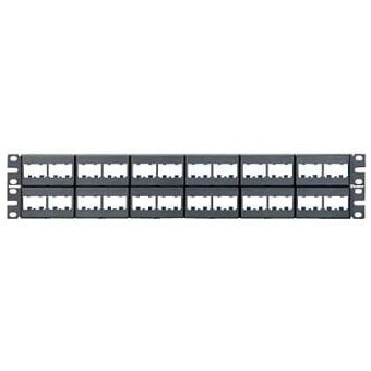 Panel de Parcheo Panduit 48 Puertos RJ-45 Montaje en Rack 2U Modelo CPP48WBLY