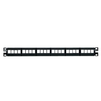 Panel de Parcheo Panduit 24 Puertos RJ-45 Montaje en Rack 1U Modelo NKFP24Y