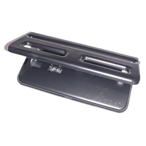 Perforadora Triple Pegaso 333 Ajustable con Regleta - Negro