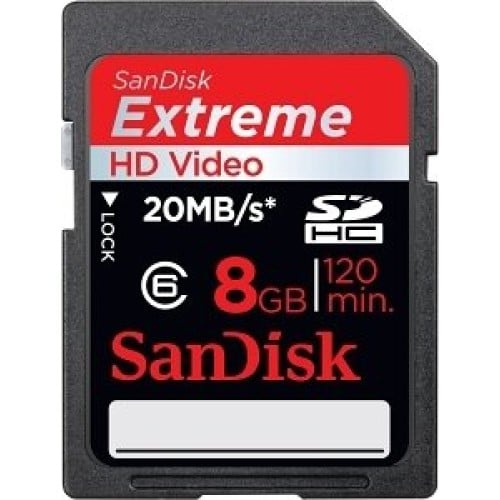 Memoria SD SanDisk Extreme 8GB UHS-I SDSDX-008G-X46 Memoria SD SanDisk Extreme 8GB UHS-I SDSDX-008G-X46