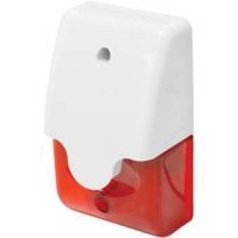 Sirena Alámbrica Mini Estrobo Seco-Larm 110 dB Rojo/Blanco Modelo SL-1312-SA/R