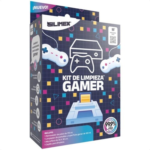 Kit de Limpieza Gamer Silimex - Set Completo para Equipos Gaming KIT-GAMER Kit de Limpieza Gamer Silimex - Set Completo para Equipos Gaming KIT-GAMER