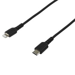 Cable USB StarTech.com USB-C a Lightning 2 Metros Fibra de Aramida Negro RUSBCLTMM2MB