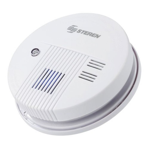 Detector de Humo Steren ALA-HUM con Alarma de 85dB y LED Blanco Detector de Humo Steren ALA-HUM con Alarma de 85dB y LED Blanco
