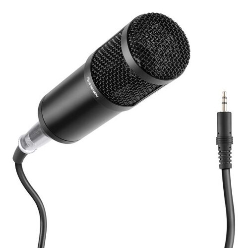 Micrófono Steren Alámbrico para PC con Conector 3.5mm - Modelo MIC-650 Negro