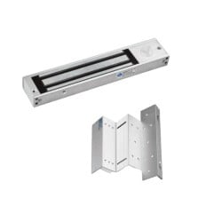 Cerradura Magnética YLI 180kg con Soporte de Fijación - Modelo YM-180N(LED) + MBK-180NZL