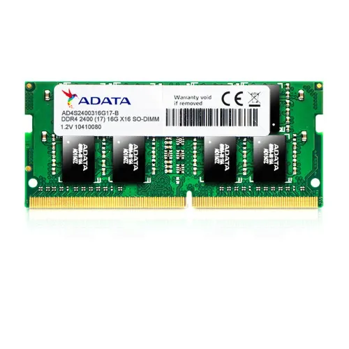 Memoria RAM ADATA DDR4 4GB 2400MHz SO-DIMM para Laptop Modelo AD4S2400J4G17-S Memoria RAM ADATA DDR4 4GB 2400MHz SO-DIMM para Laptop Modelo AD4S2400J4G17-S