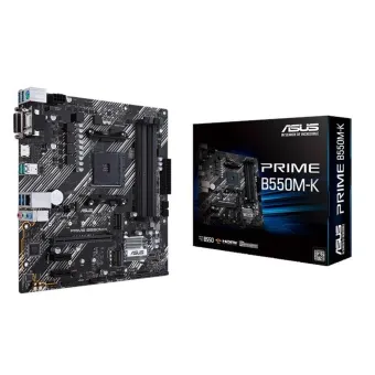 Tarjeta Madre ASUS PRIME B550M-K Socket AM4 Micro ATX con DDR4 y PCIe 4.0