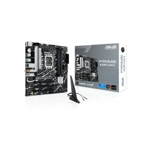 Tarjeta Madre ASUS PRIME B760M-A AX6 II - Socket LGA 1700 - DDR5 - Wi-Fi 6 Tarjeta Madre ASUS PRIME B760M-A AX6 II - Socket LGA 1700 - DDR5 - Wi-Fi 6