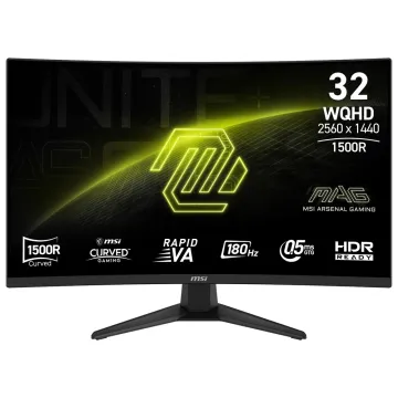 Monitor MSI 32 pulgadas Curvo VA 180Hz WQHD Modelo MAG 321CQF E18