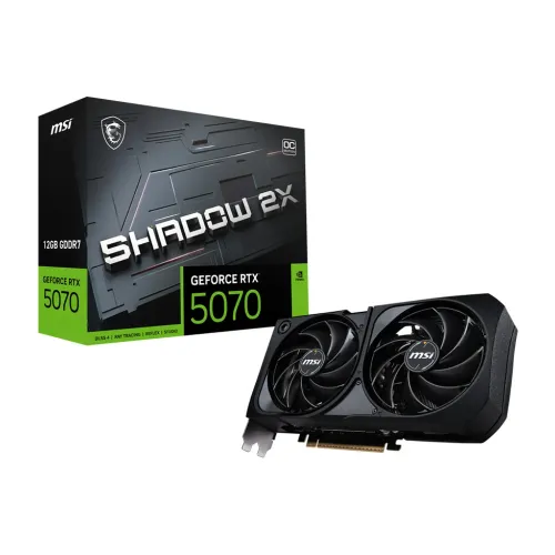 Tarjeta de Video MSI GeForce RTX 5070 12GB GDDR7 SHADOW 2X OC