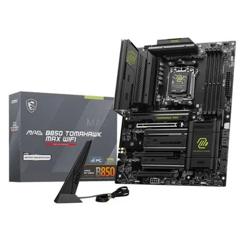 Tarjeta Madre MSI MAG B850 TOMAHAWK MAX WIFI - Socket AM5 - DDR5 8400MHz - Wi-Fi 7 Tarjeta Madre MSI MAG B850 TOMAHAWK MAX WIFI - Socket AM5 - DDR5 8400MHz - Wi-Fi 7