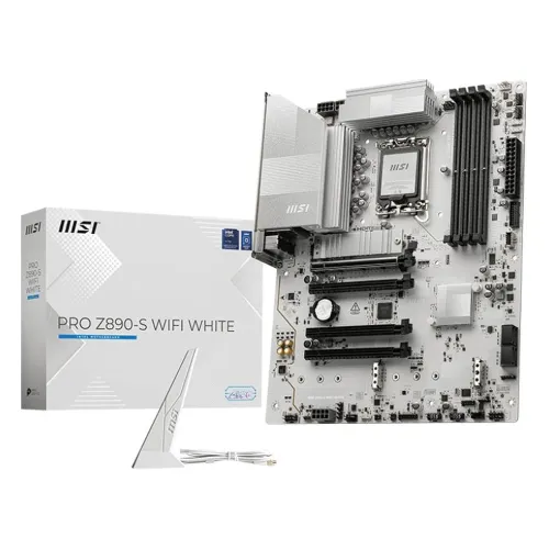 Tarjeta Madre MSI PRO Z890-S WIFI WHITE - Socket LGA1851 - DDR5 - ATX Tarjeta Madre MSI PRO Z890-S WIFI WHITE - Socket LGA1851 - DDR5 - ATX