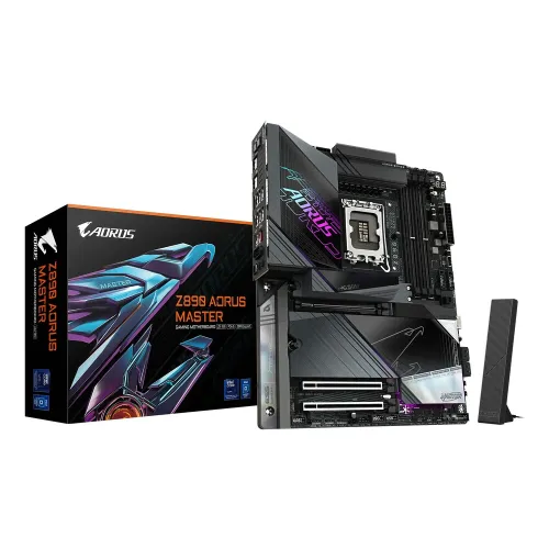 Tarjeta Madre Gigabyte Z890 Aorus Master - Socket LGA 1851 - DDR5 9500MHz - Wi-Fi 7 Tarjeta Madre Gigabyte Z890 Aorus Master - Socket LGA 1851 - DDR5 9500MHz - Wi-Fi 7