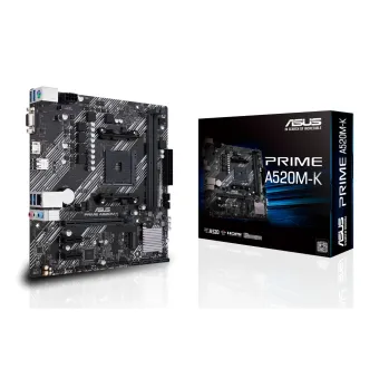 Placa Base ASUS Prime A520M-K AMD A520 Socket AM4 Micro ATX Placa Base ASUS Prime A520M-K AMD A520 Socket AM4 Micro ATX