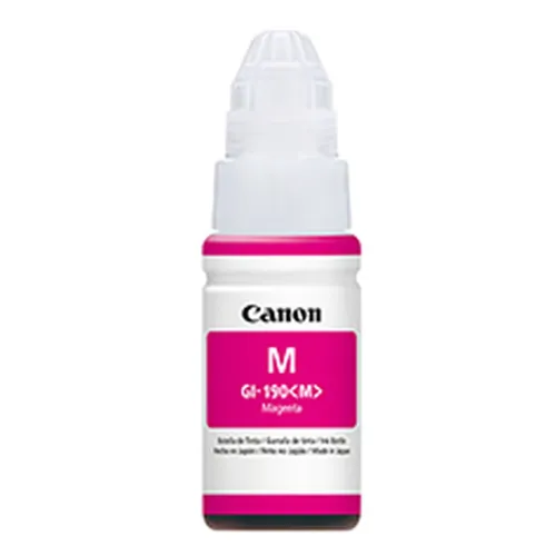 Botella de Tinta Canon GI-190 Magenta 70ml - Modelo 0669C001 Botella de Tinta Canon GI-190 Magenta 70ml - Modelo 0669C001