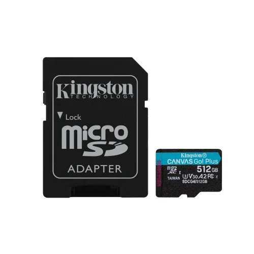 Memoria MicroSD Kingston Canvas Go! Plus 512GB - Velocidad Lectura 200MB/s - Clase 10 - Con… Memoria MicroSD Kingston Canvas Go! Plus 512GB - Velocidad Lectura 200MB/s - Clase 10 - Con…