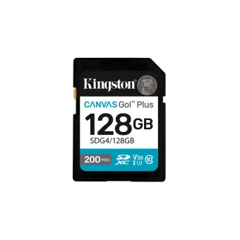 Tarjeta de Memoria Kingston Canvas Go! Plus 128GB SDXC UHS-I Clase 10 - SDG4/128GB