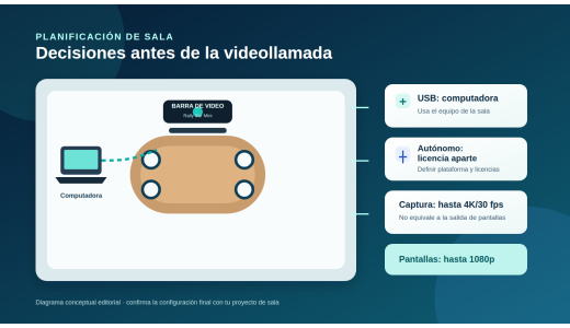 Logitech 960-001336: cómo planear una sala con Rally Bar Mini