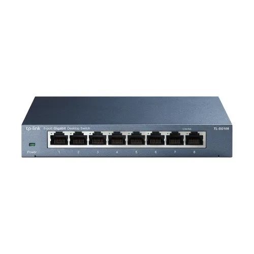 Switch TP-Link 8 Puertos Gigabit No Administrado Ethernet TLSG108 Switch TP-Link 8 Puertos Gigabit No Administrado Ethernet TLSG108