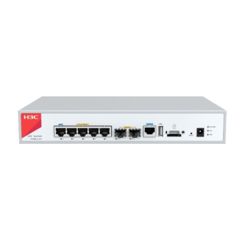 Cortafuegos H3C SecPath F100-C-A1 para PYMES - 1.2 Gbps, 5x GE + 2x SFP - Modelo 9801A41X