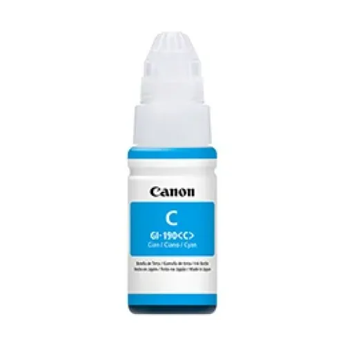 Botella de Tinta Canon GI-190 C para Impresoras Pixma G1100, G2100, G3100 - Modelo 0668C001A… Botella de Tinta Canon GI-190 C para Impresoras Pixma G1100, G2100, G3100 - Modelo 0668C001A…