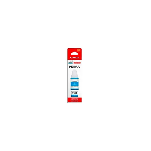 Botella de Tinta Canon GI-190 C Cyan 70ml para Serie G Primera - Modelo 0668C001AA/AB/AC