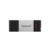 Memoria USB Kingston DataTraveler 80 128GB USB-C 3.2 Negro con Plata