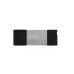 Memoria USB Kingston DataTraveler 80 128GB USB-C 3.2 Negro con Plata