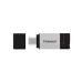 Memoria USB Kingston DataTraveler 80 128GB USB-C 3.2 Negro con Plata