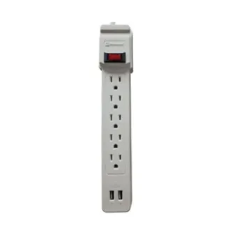 Supresor de Picos Koblenz 550 Joules con 5 Salidas AC y 2 Puertos USB Modelo 00-5333-00-0