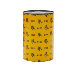 Ribbon Zebra 6100 Wax/Resin - 110mm x 74m - Transferencia Térmica - Negro - Modelo 06100GS11007 Ribbon Zebra 6100 Wax/Resin - 110mm x 74m - Transferencia Térmica - Negro - Modelo 06100GS11007