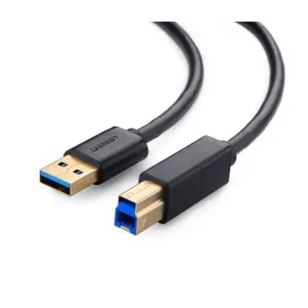 Cable de Impresora UGREEN USB 3.0 A-B 2 Metros Negro Modelo 10372