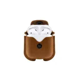 Twelve South Funda AirSnap para AirPods, Café