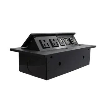 Caja para Mesa BRobotix 6 Puertos HDMI USB RJ45 Cat6 Negra Modelo 170906