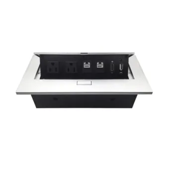Caja para Mesa BRobotix 6 Puertos con HDMI, USB y Ethernet Modelo 171224