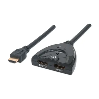 Switch HDMI Manhattan 2 Puertos Full HD con Interruptor Modelo 207416 Switch HDMI Manhattan 2 Puertos Full HD con Interruptor Modelo 207416
