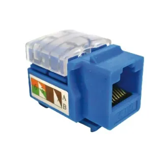Conector RJ-45 BRobotix Cat5e Azul para Cable de Red Modelo 230202
