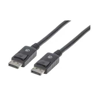 Cable DisplayPort Manhattan Macho a Macho 1m Negro 4K Ultra HD Modelo 306935