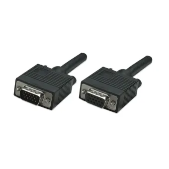 Cable VGA Manhattan HD15 Macho a Hembra 1.8m para Monitor SVGA - Modelo 309011