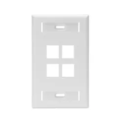Placa de Pared LEVITON 4 Salidas Blanco Modelo 42080-4WS