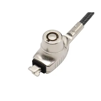 Candado de Seguridad Manhattan Nano para Laptop con Llave - 1.8m Gris Modelo 440486