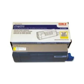 Tóner OKIDATA Amarillo Original - Modelo 44318601 - Compatible con C710/C711