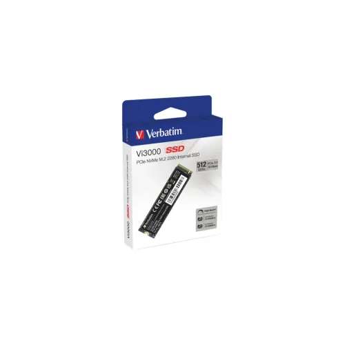 SSD Verbatim Vi3000 M.2 512GB PCIe 3.0 NVMe - Modelo 49374 SSD Verbatim Vi3000 M.2 512GB PCIe 3.0 NVMe - Modelo 49374