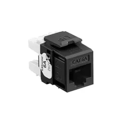 Jack de Red LEVITON Cat6a RJ-45 Negro Modelo 6110G-RE6